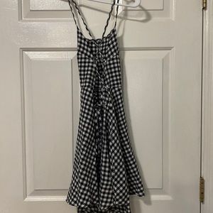Black checkered sundress